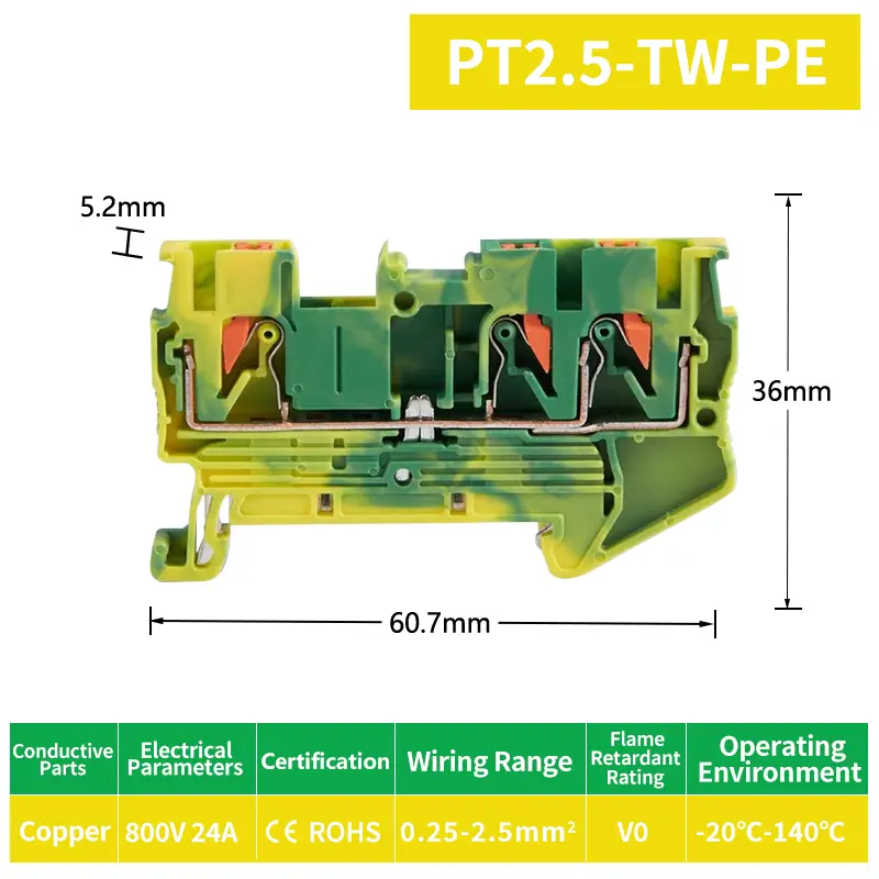 JPT2.5-TW One-in Two-out Plug-in Grounding Din Rail Terminal Blocks (1).jpg