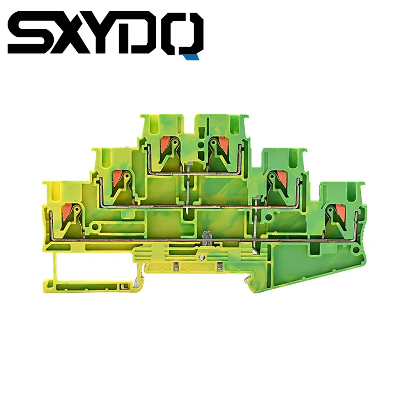 PT 2.5-3L-PE Push-in Ground Terminal Connector Triple Level Terminal Blocks