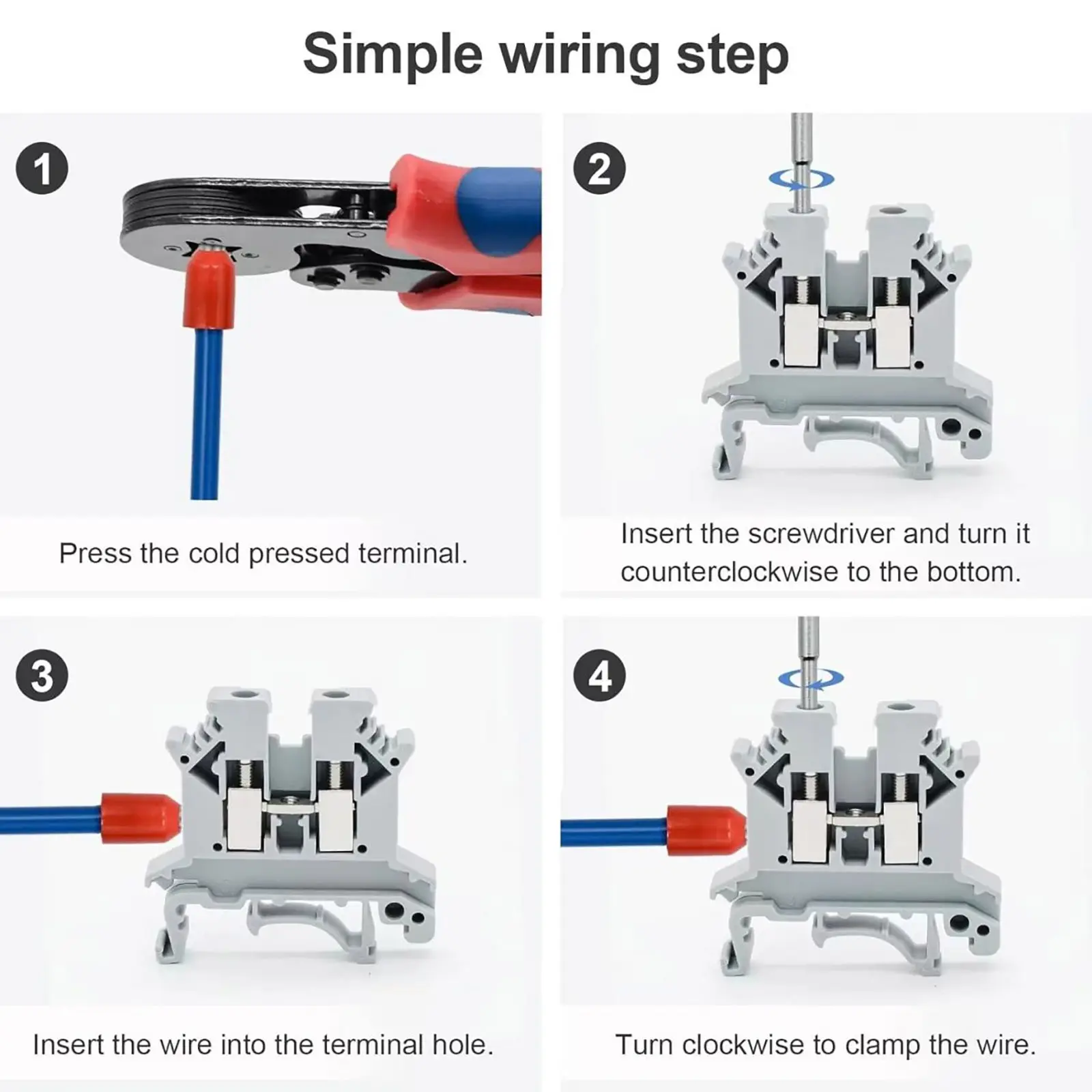 The Difference between Screw Din Rail Terminal Blocks and Push in Spring DIN Rail Terminal Blocks  (2)